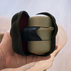 Matte Green Gaiwan Travel Set with Case – 2 Cups